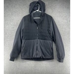 Lululemon Athletica Divisio Down Insulated Hybrid Puffer Jacket Men Small Black